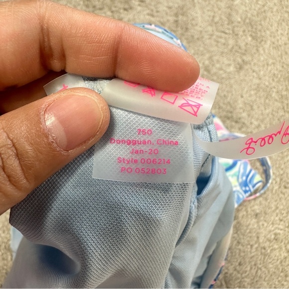 Lilly Pulitzer Women’s Justina One Piece Swimsuit in Shade Seekers Engineered 4 - Picture 14 of 16